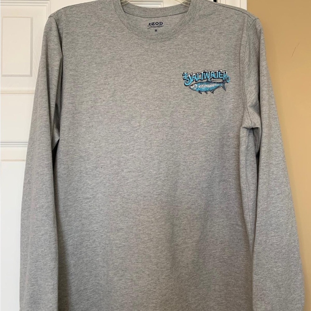 Izod Gray Long Sleeve Shirt